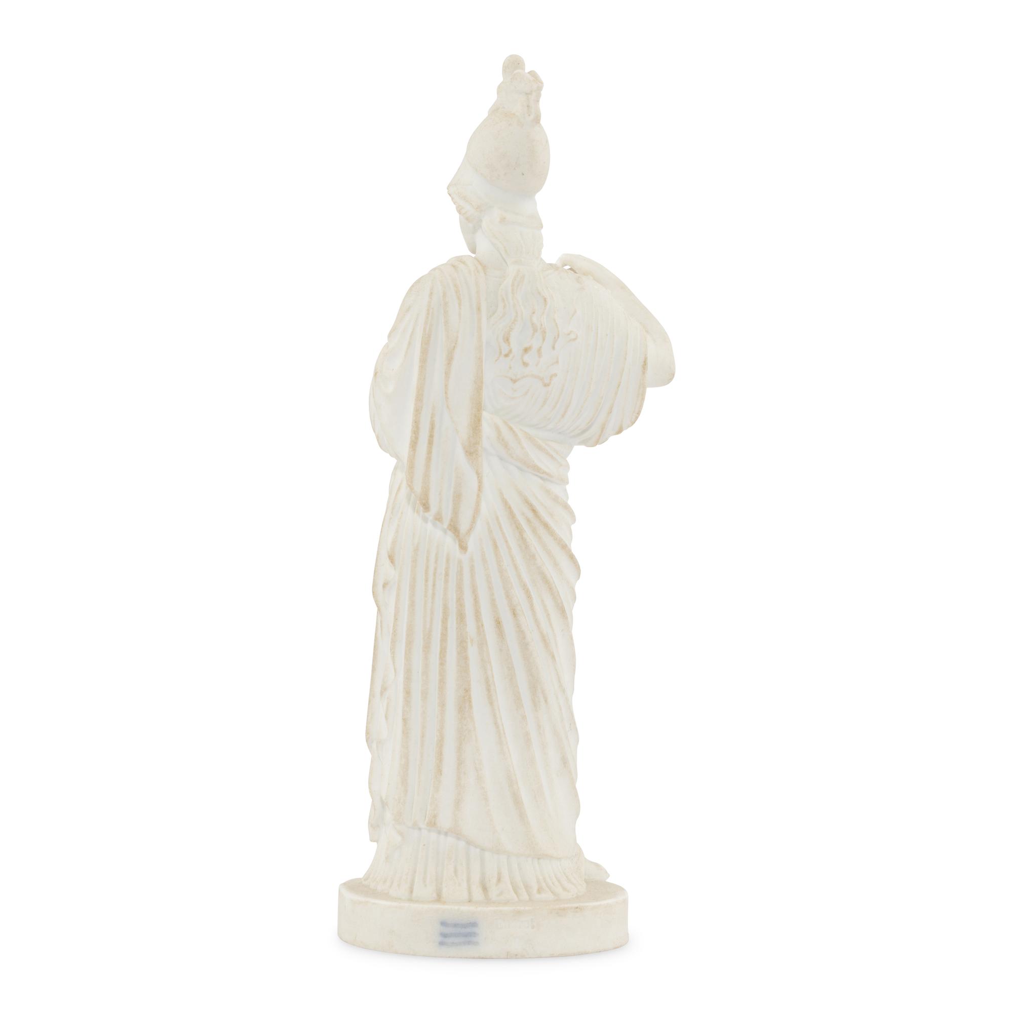 A Royal Copenhagen Bisque Porcelain Figure of Athena