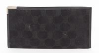 A Gucci Black Monogram Canvas Bill Fold, 6.5" x 3".
