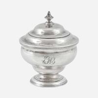 A silver footed sugar bowl and cover Joseph Richardson, Sr. (1711-1784), Philadelphia, PA, circa 1760