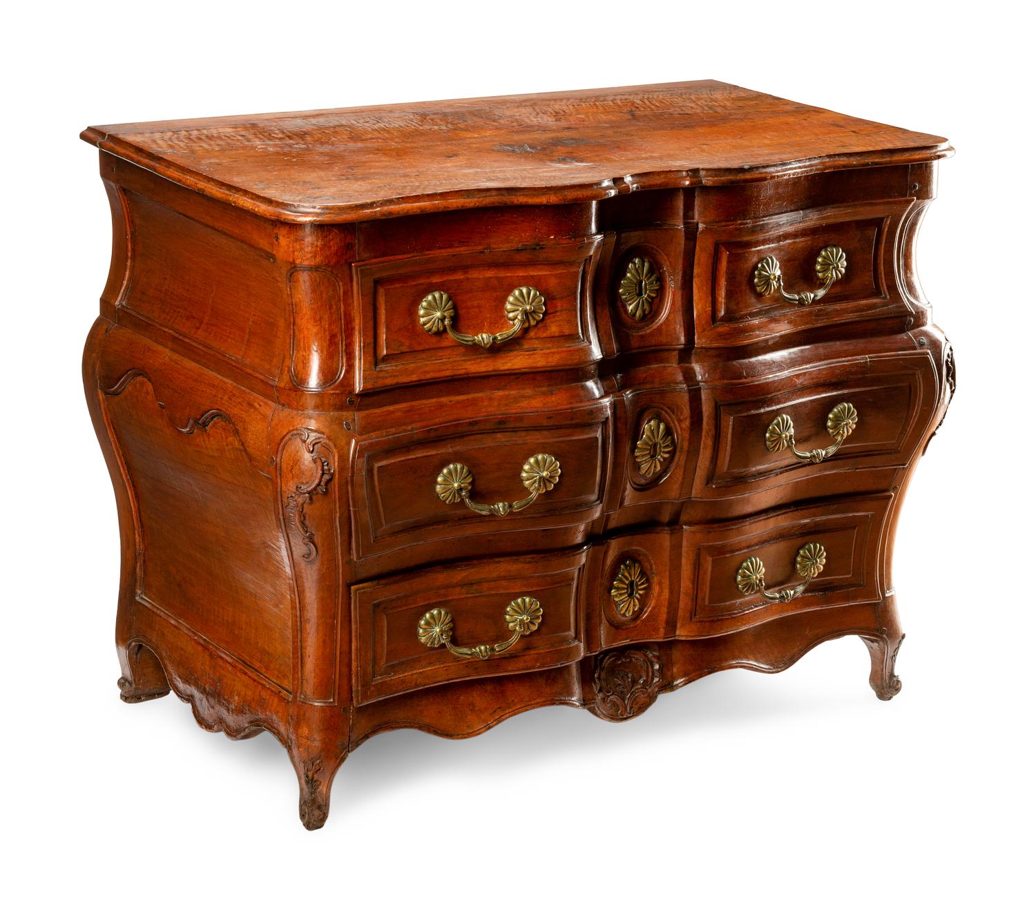 A Louis XV Provincial Walnut Commode