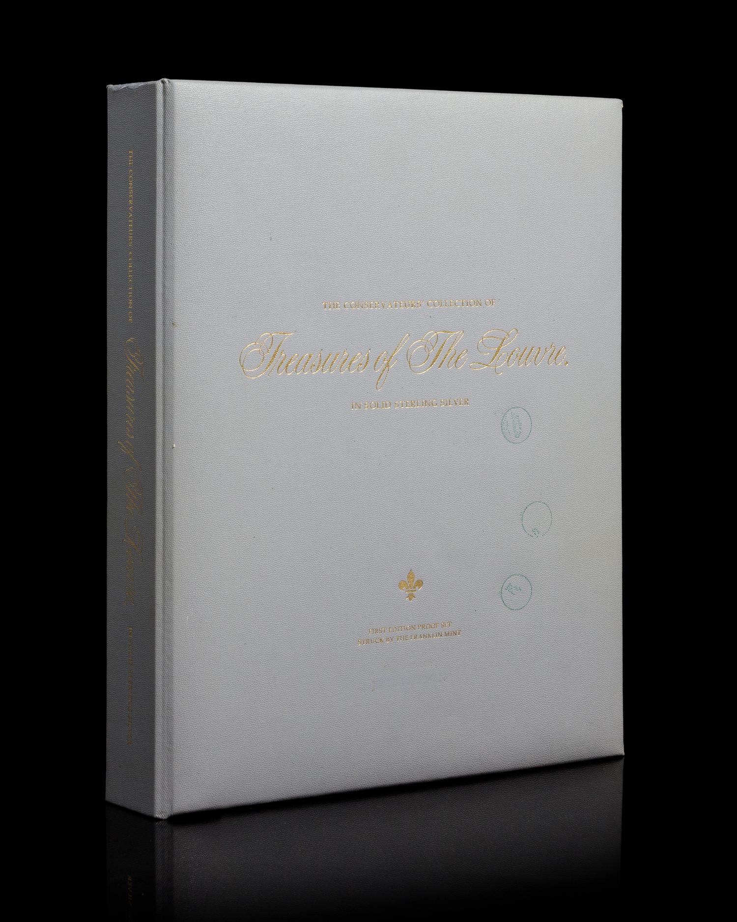 A Franklin Mint Treasures of the Louvre Silver Coin Set 50 ozt.