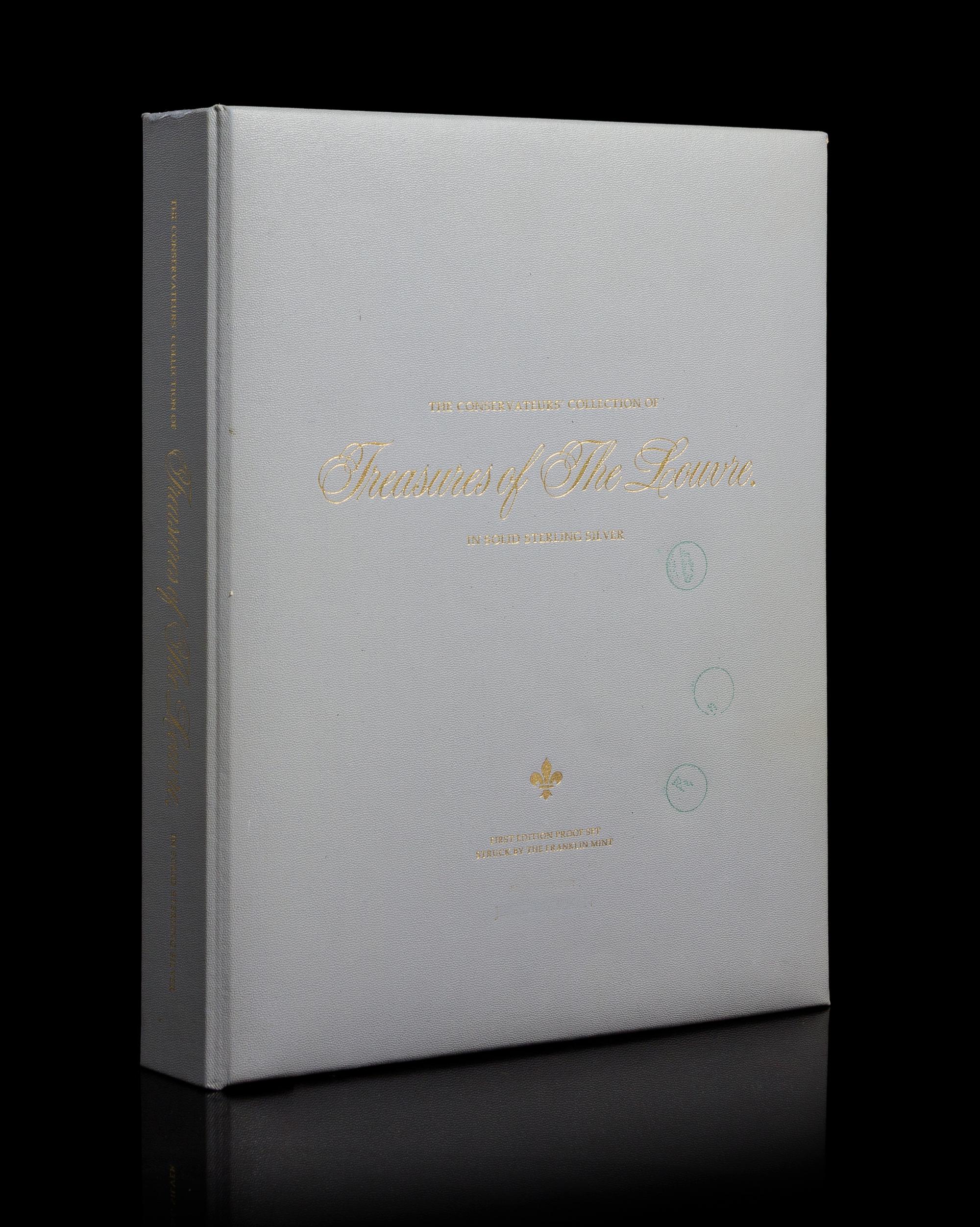 A Franklin Mint Treasures of the Louvre Silver Coin Set 50 ozt.