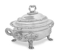 An English Silver-Plate Covered Tureen