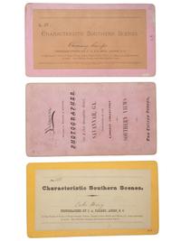 [EARLY PHOTOGRAPHY]. PALMER, J.A. (1825-1896), and HAVENS, O. Pierre (1838-1912), photographers. A group of 3 stereoviews of African American subjects, incl. "Chimney Sweeps" and "Cake Mary." Ca 1870s-1880s.