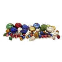 Large collection of multicolored glass Kugels German, French, and Indian, 19th/20th century