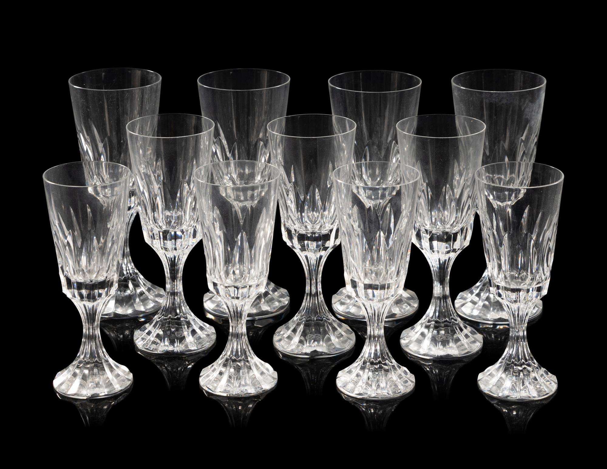 A Baccarat Stemware Service