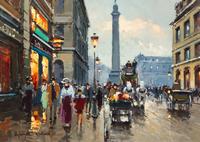 Antoine Blanchard, (French, 1910-1988), Paris, Rue de la Paix