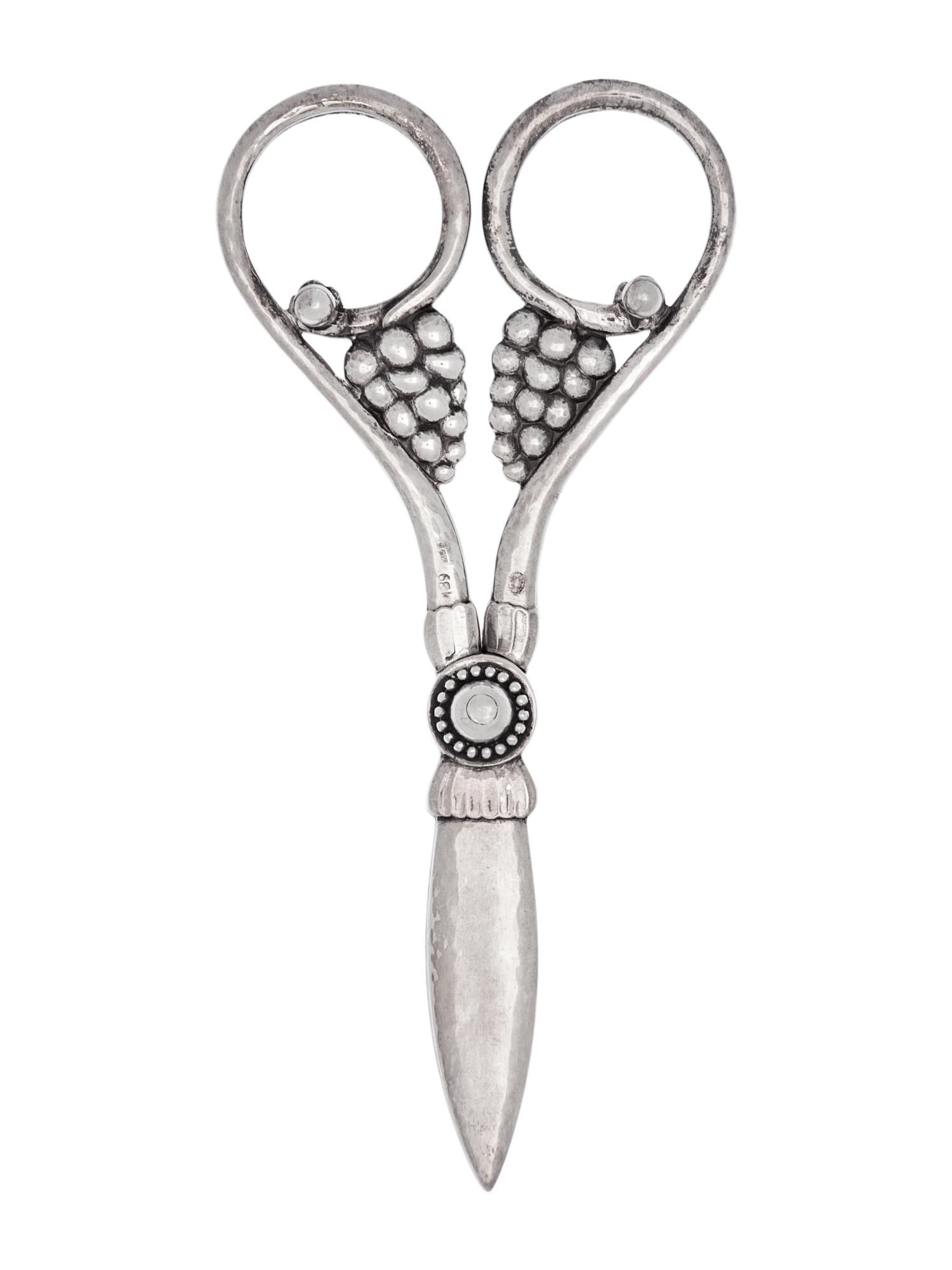 A Georg Jensen Silver Grape Shears
