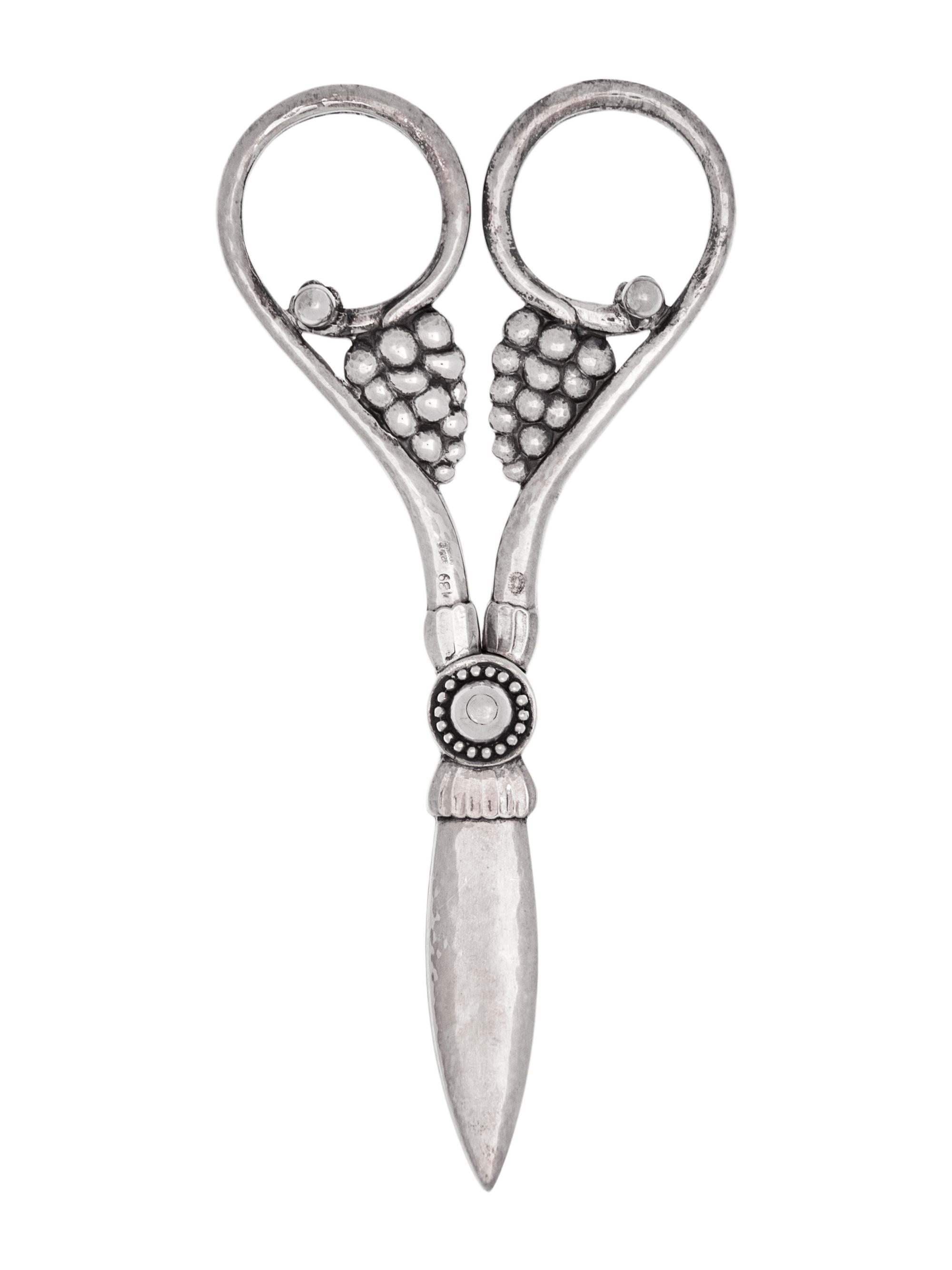 A Georg Jensen Silver Grape Shears