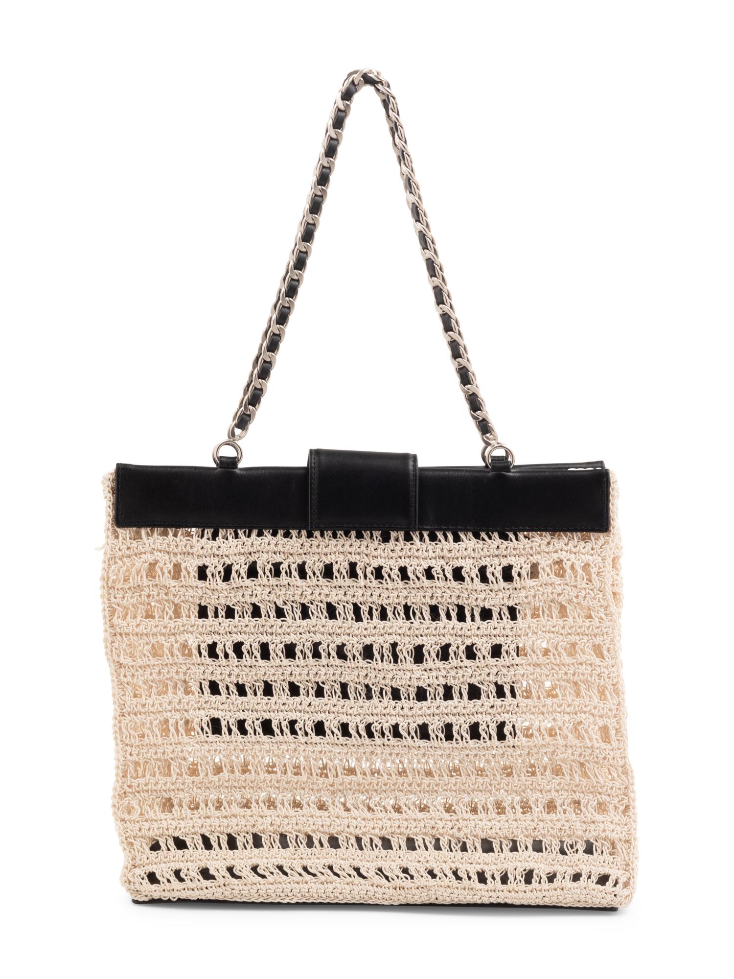 Chanel Braided Cord and Leather Bag, 1997-1999