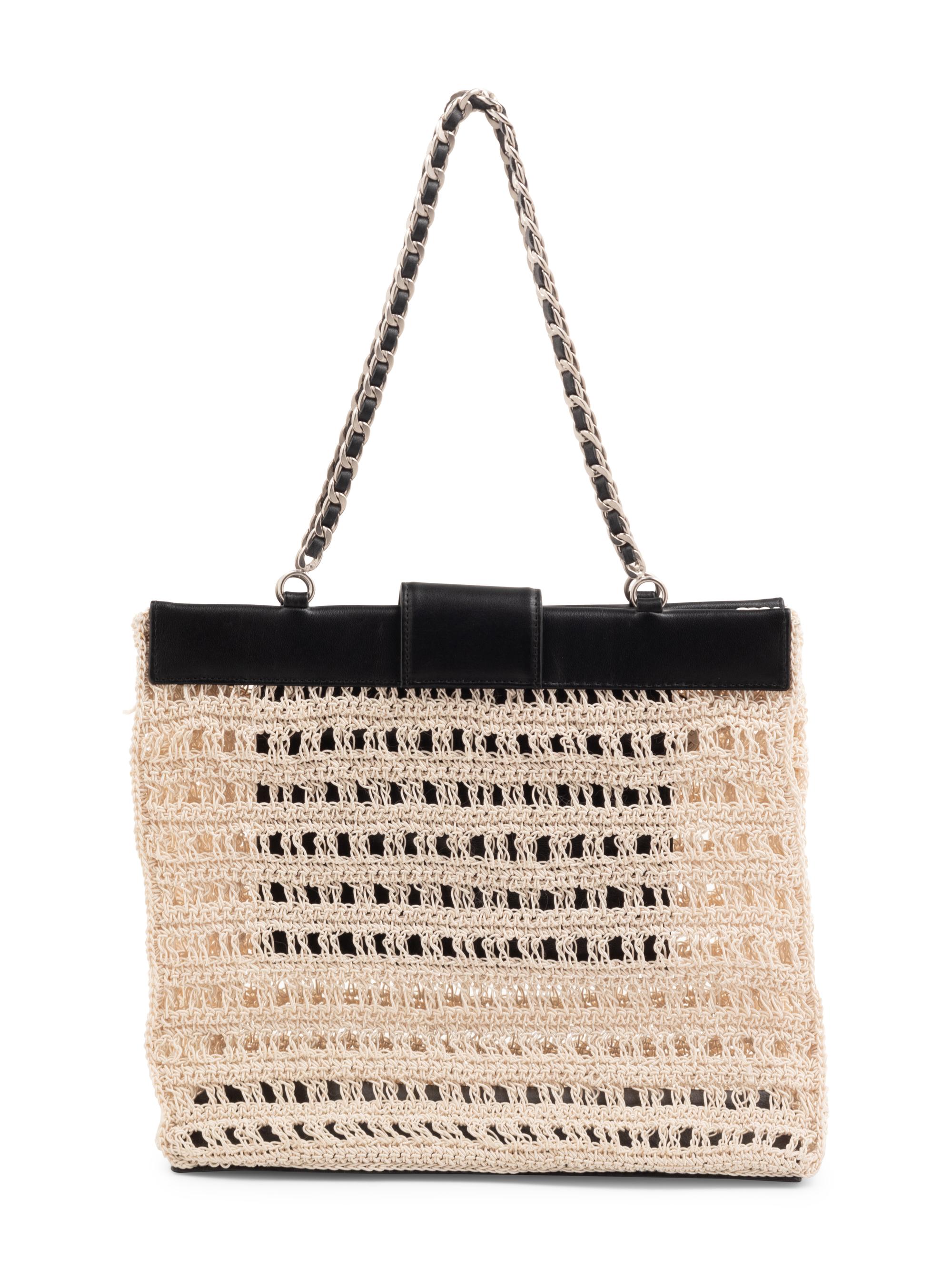 Chanel Braided Cord and Leather Bag, 1997-1999