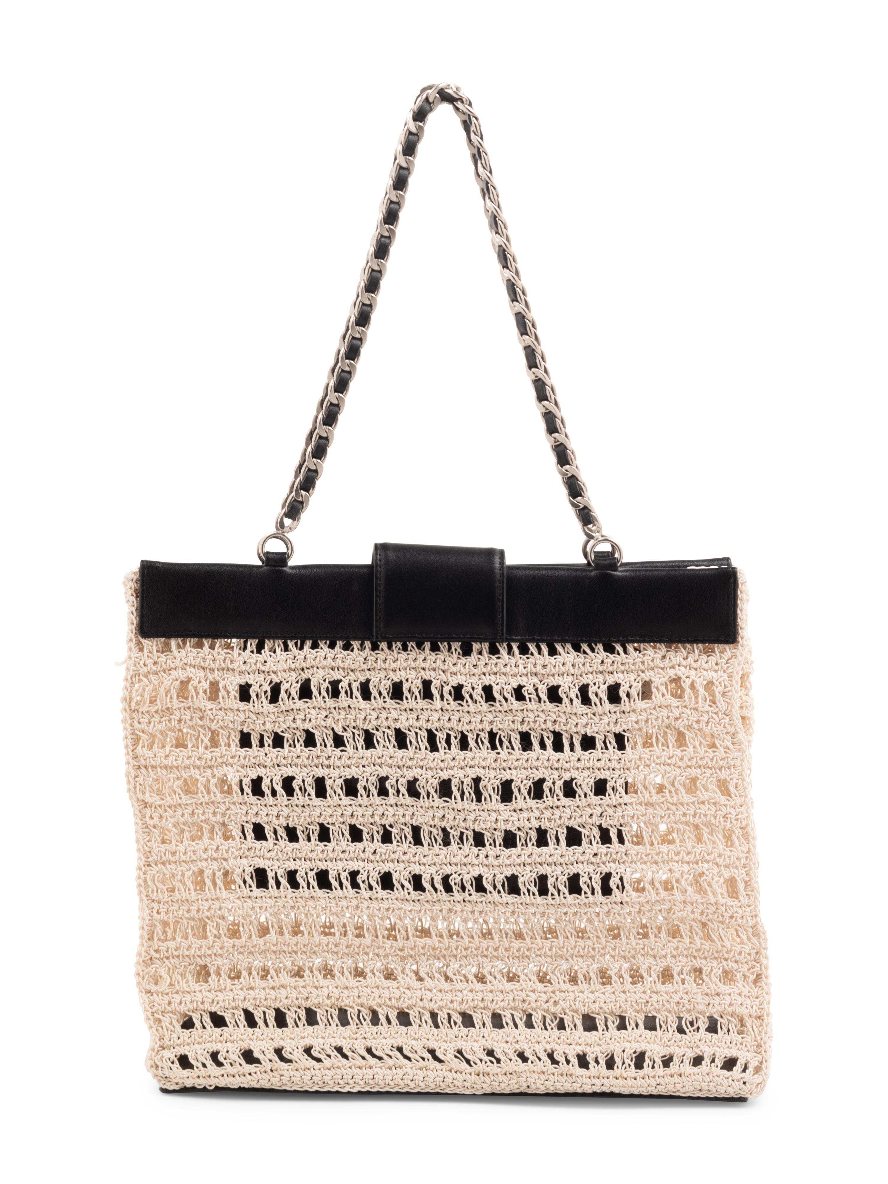 Chanel Braided Cord and Leather Bag, 1997-1999