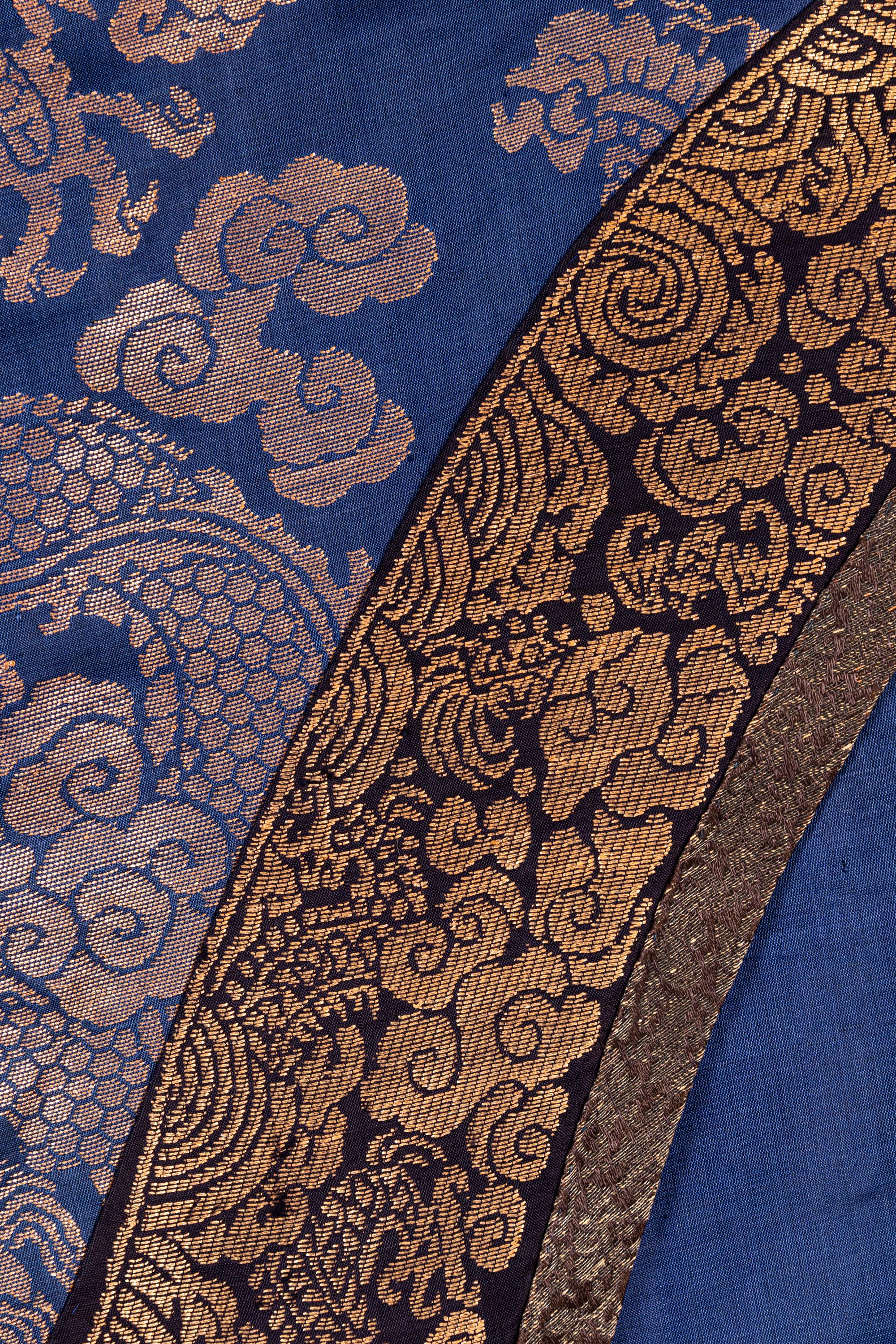 Two Blue Ground Dragon Robes, Jifu