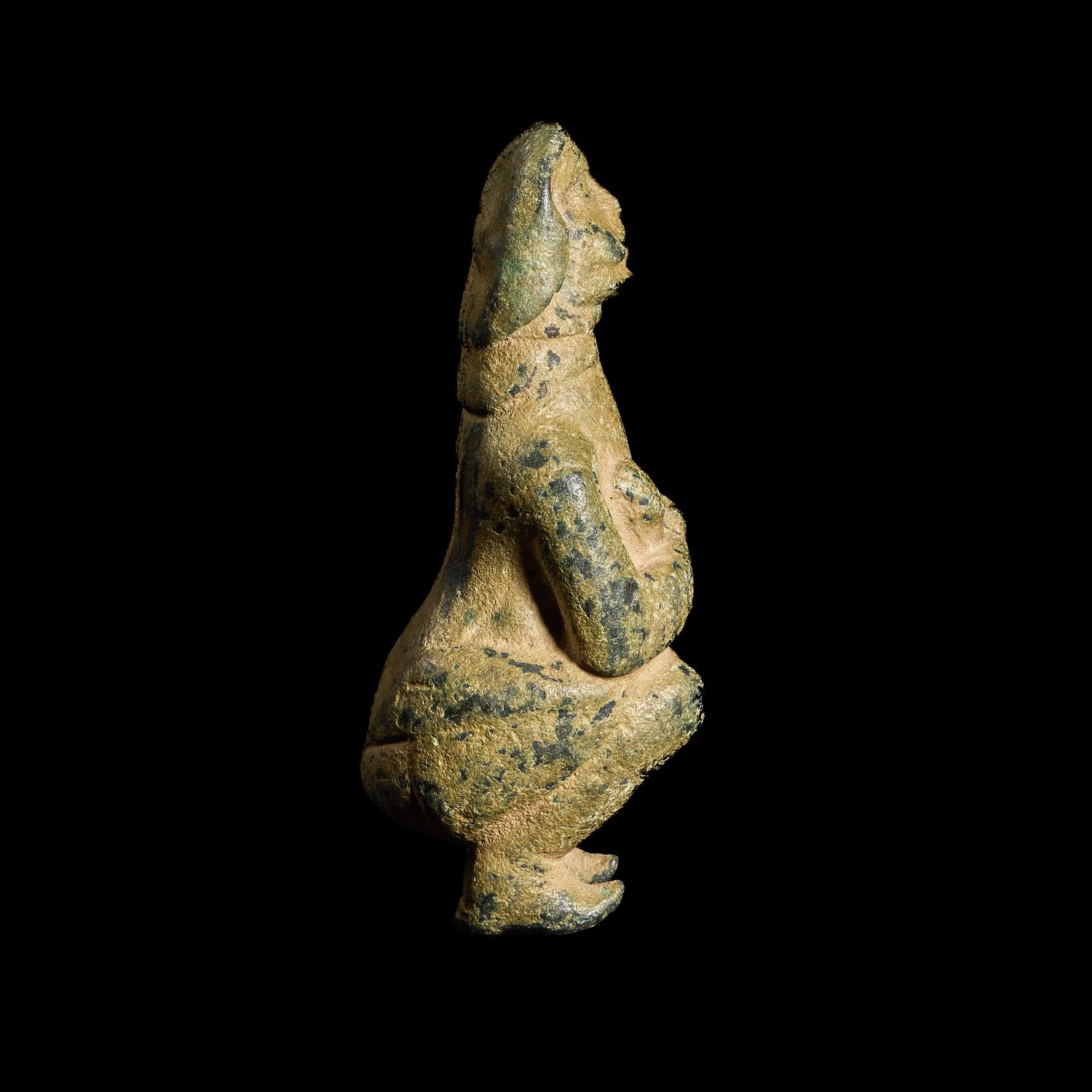 A Parthian Bronze Seated Figure