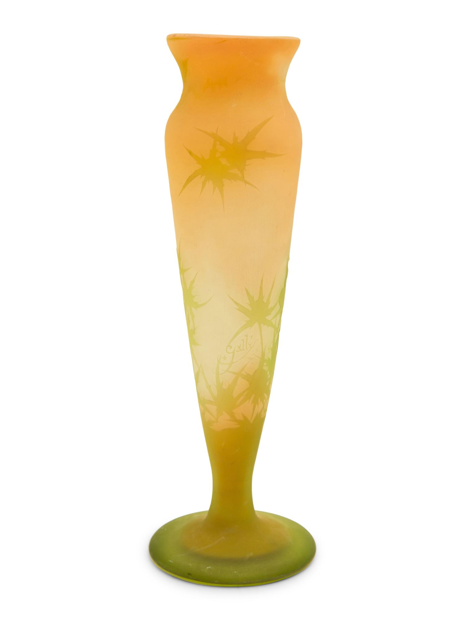 An Emile Gallé Cameo Glass Vase