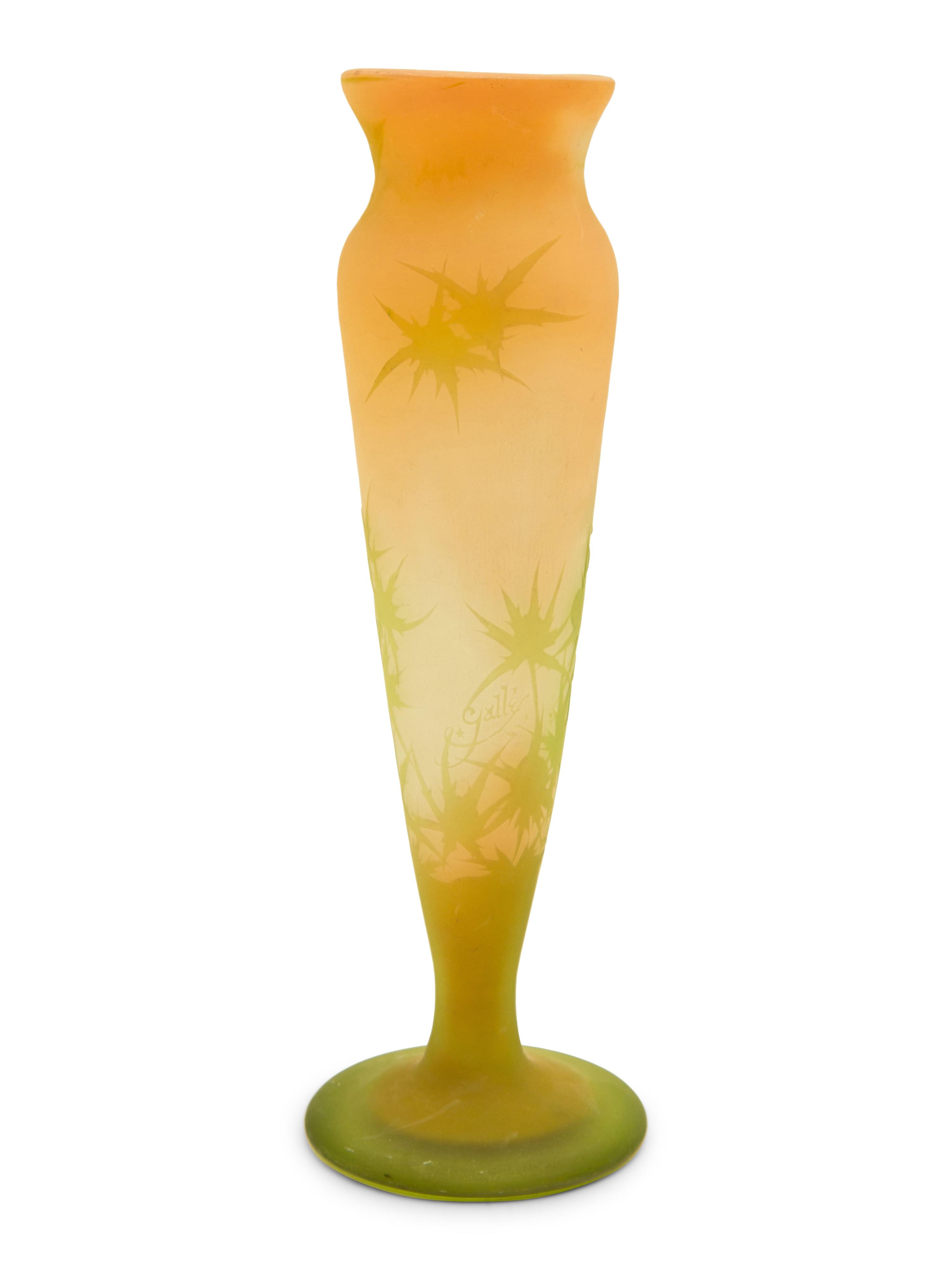 An Emile Gallé Cameo Glass Vase