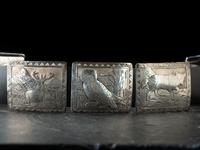 Navajo Sterling Silver Storyteller Concha Belt, with Woodland Creatures