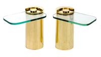 A Pair of Occasional Tables, Karl Springer Height 18 inches. — CIRCA 1970