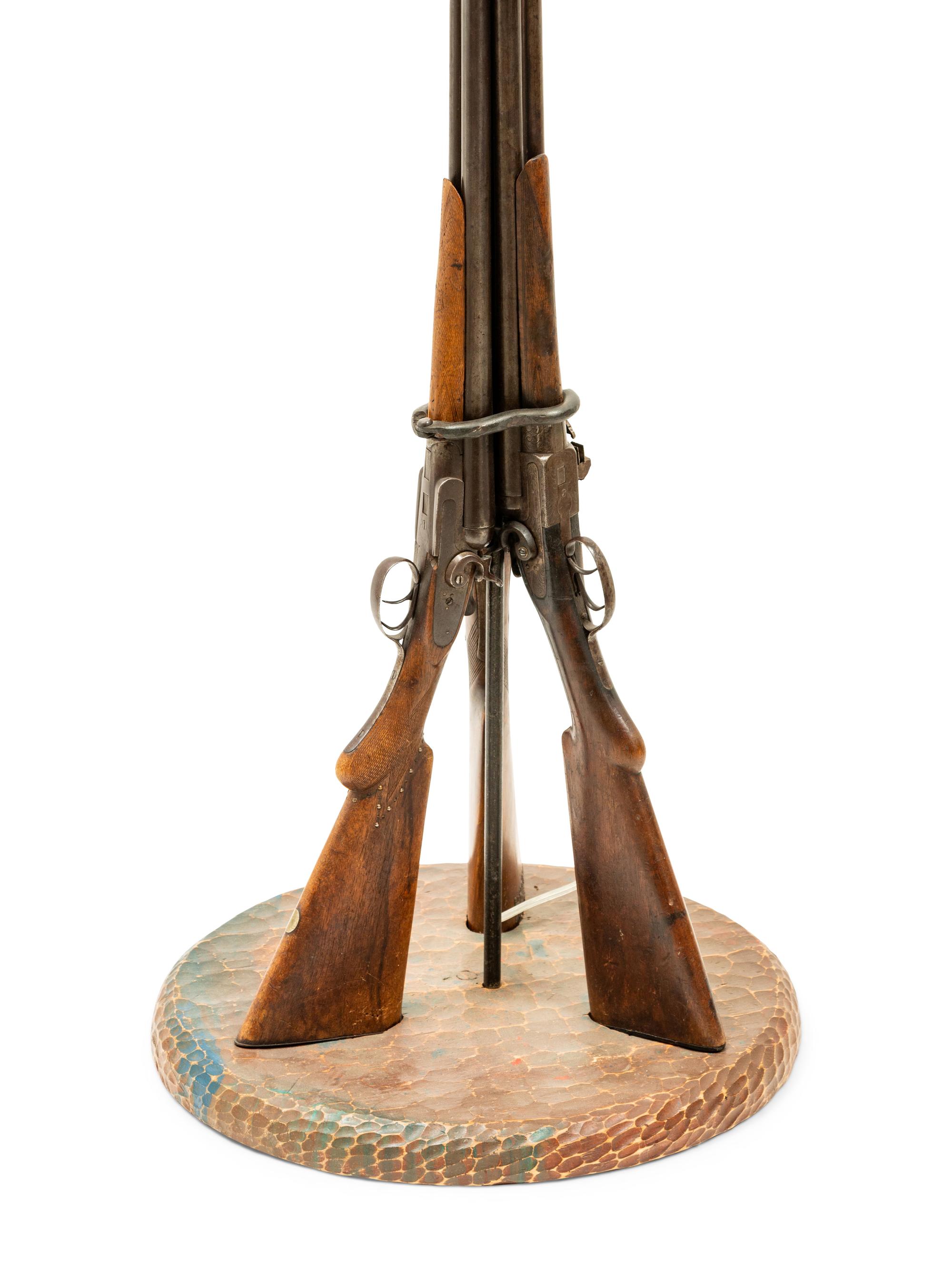 A Western Style Shotgun Floor Lamp