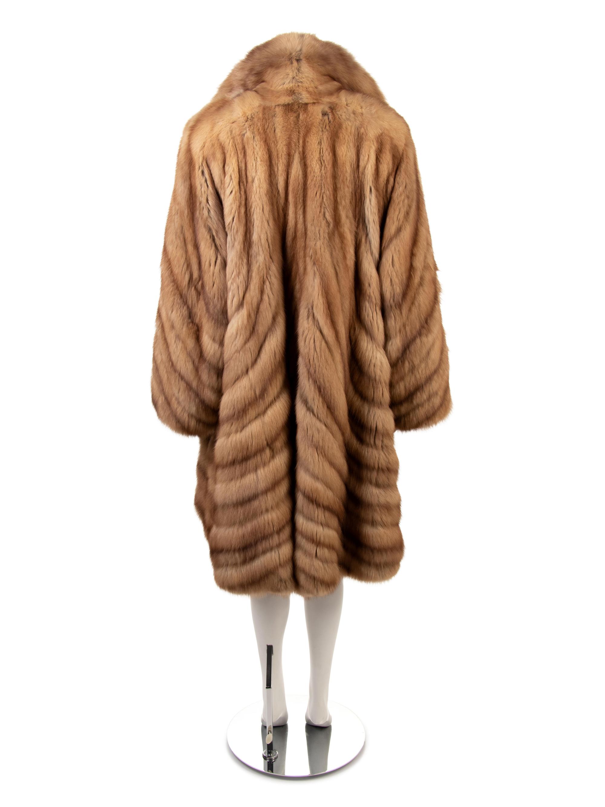 Hip Length Sable Swing Coat, 1980-90s