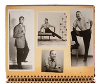 [EARLY PHOTOGRAPHY]. Photograph album containing modeling portraits and headshots of African American men and women incl. Trudy Daniels Haynes and Mexican actress Lourdes "Lulu" Guerrero. Ca 1950s-1960s.