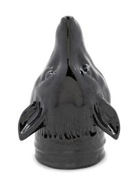 A Staffordshire Pottery Fox Stirrup Cup