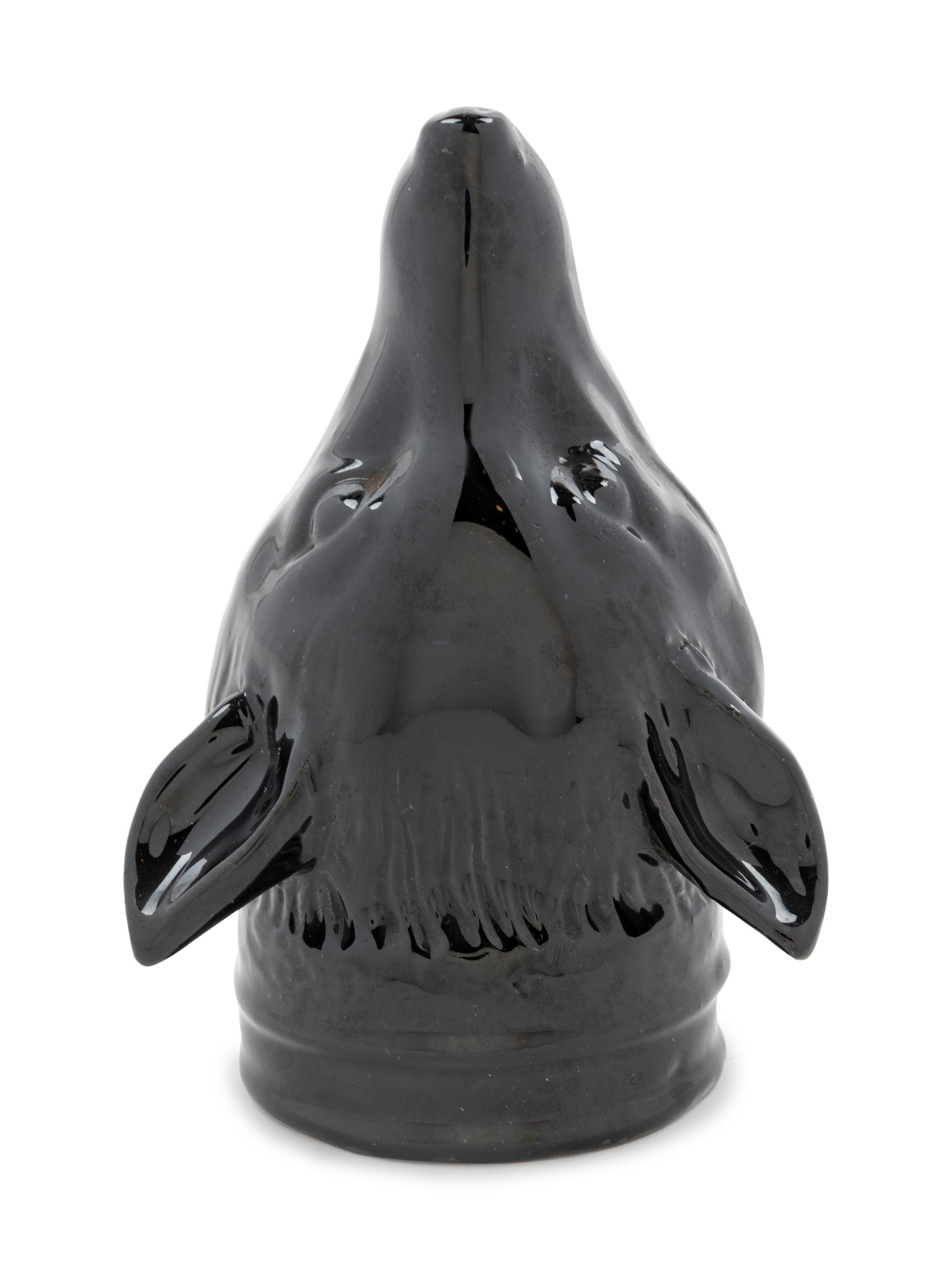 A Staffordshire Pottery Fox Stirrup Cup