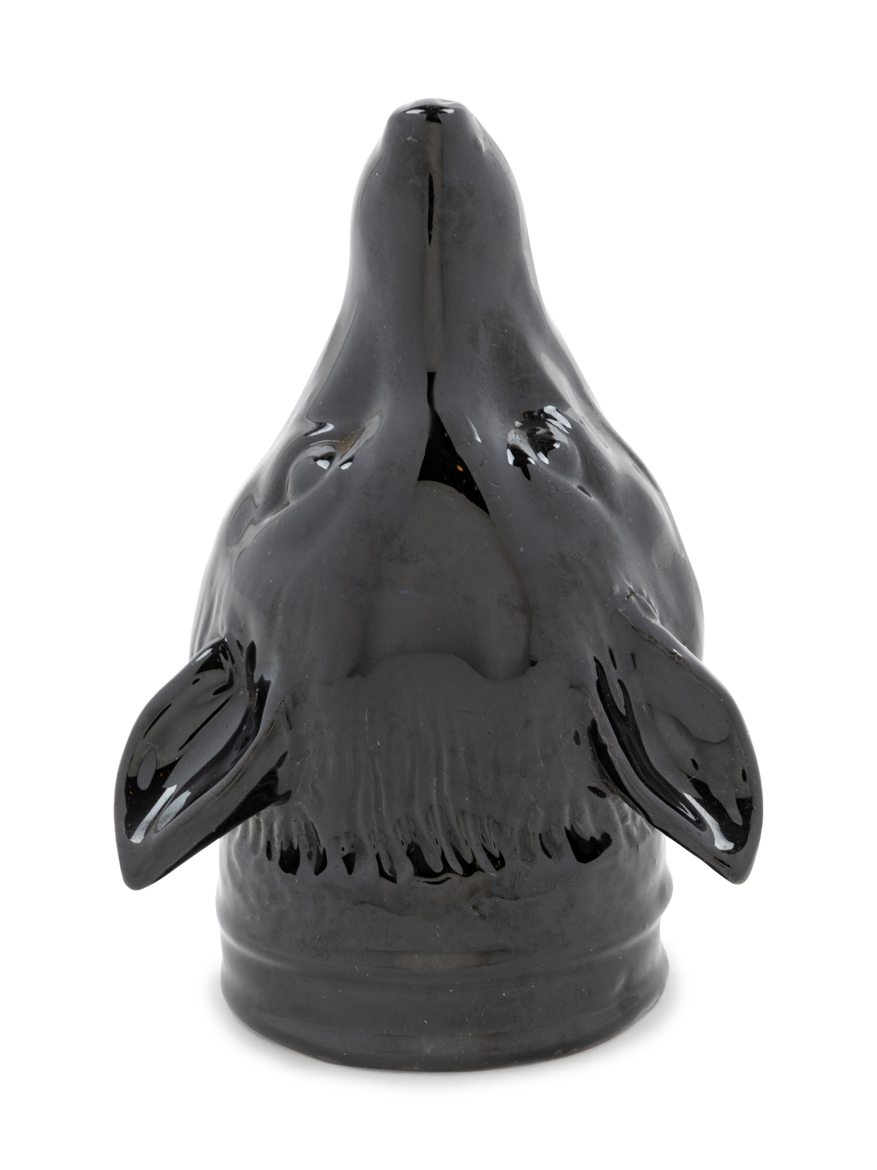 A Staffordshire Pottery Fox Stirrup Cup