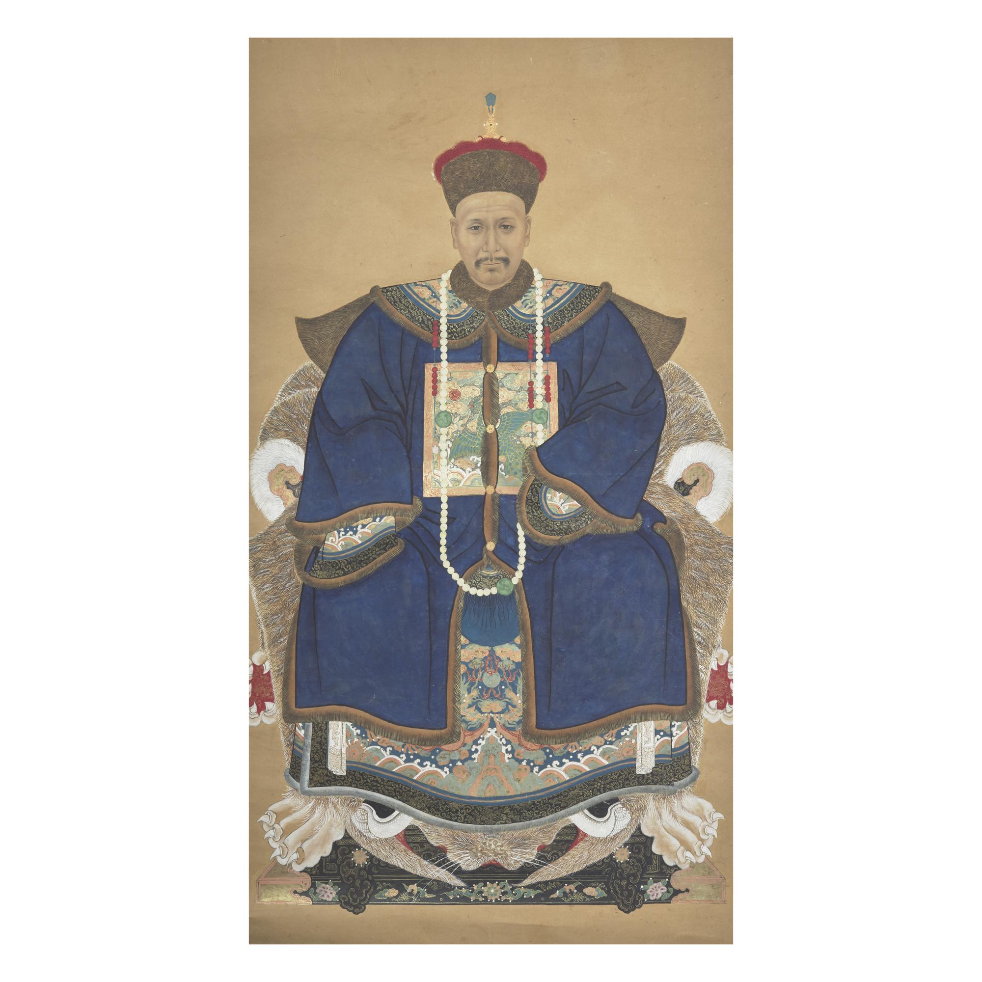 Two Chinese Ancestor Portraits