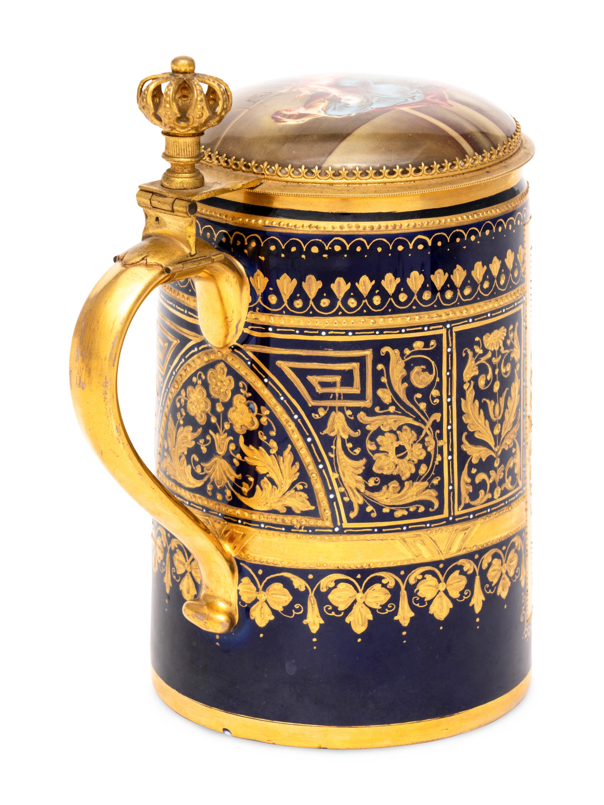 A Vienna Porcelain Tankard