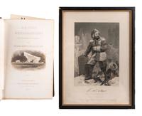 [ALASKA]. One of the earliest maps of Alaska as Russian possession [ With :] books and engraving of Elisha Kent Kane.