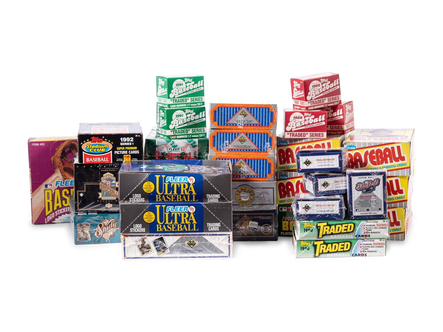 A Large Group of Unopened Baseball Card Material,