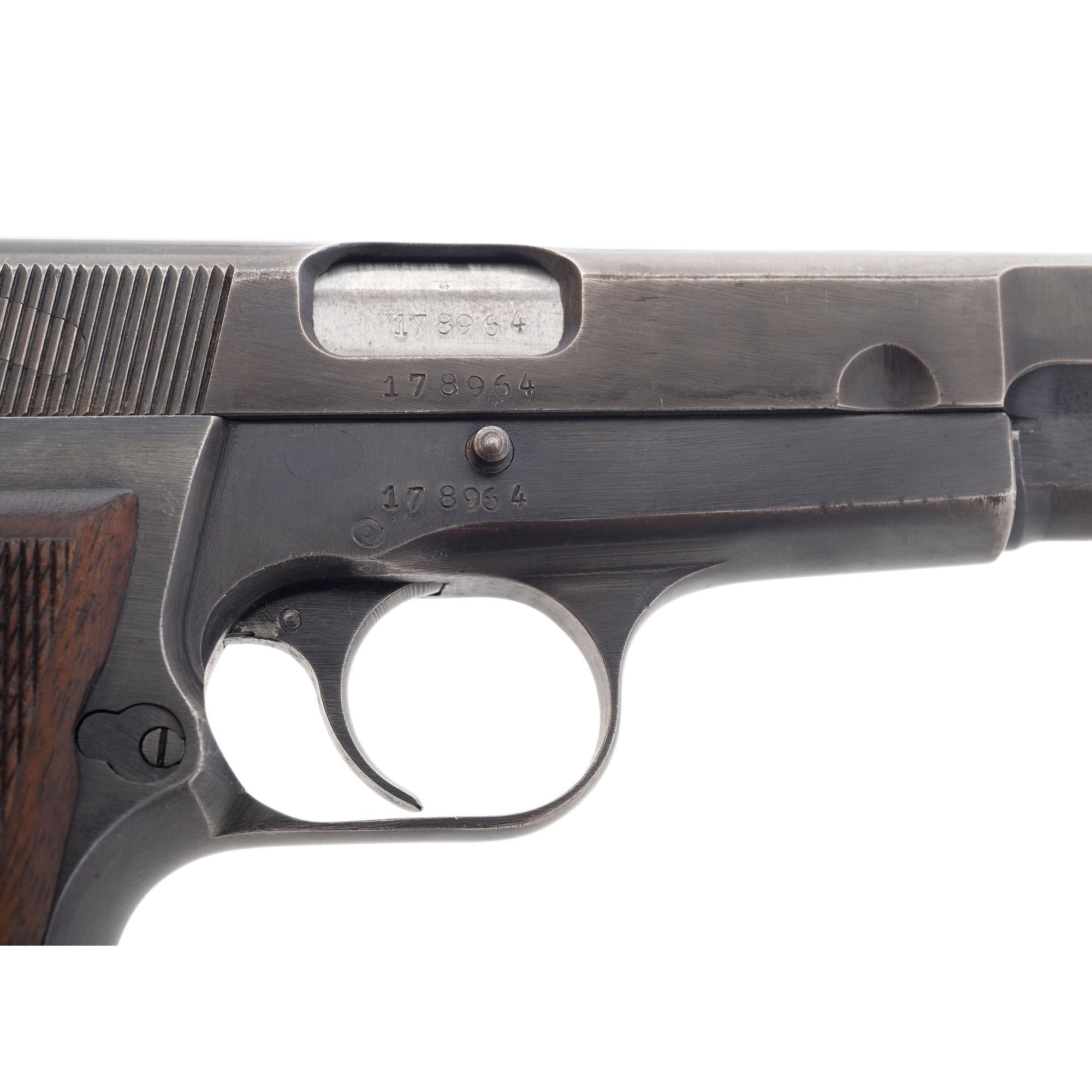 ** FN Hi-Power Waffenampt Marked Type III Fixed Sights