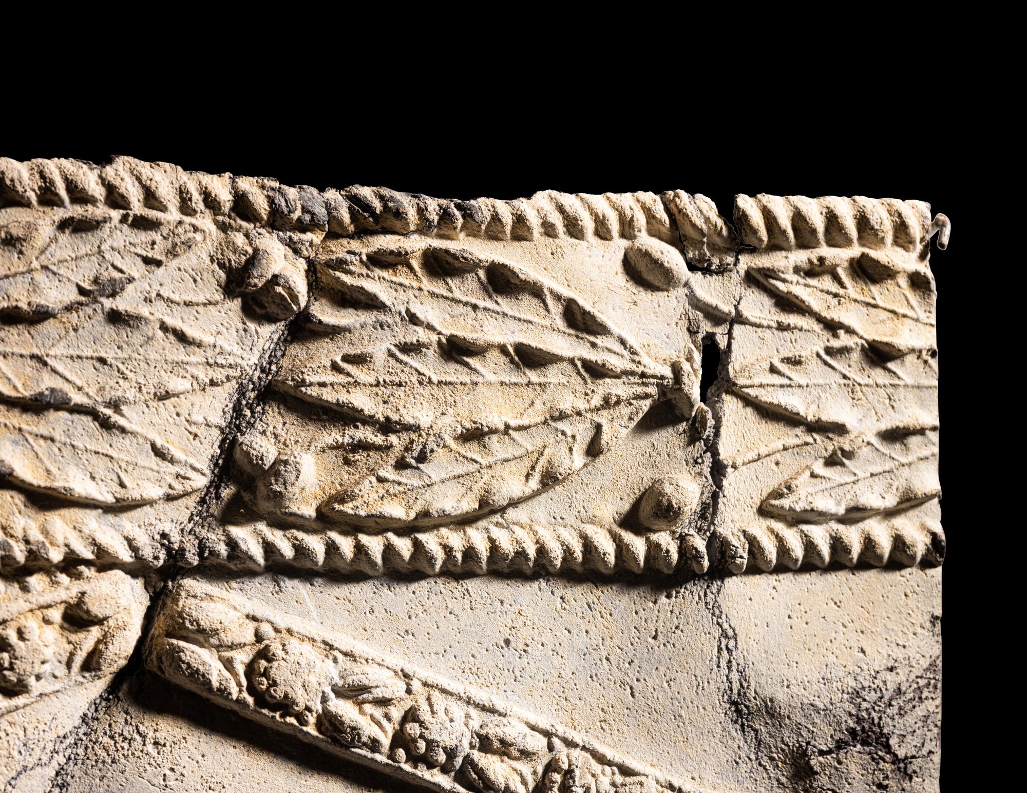 A Lead Sarcophagus Fragment