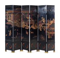 A Chinese Six-Panel Coromandel Screen