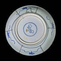 A Chinese Blue and White 'Dragons' Charger, Kangxi Period 清康熙 青花雙龍戲珠紋盤
