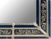 A Venetian Etched Glass Mirror