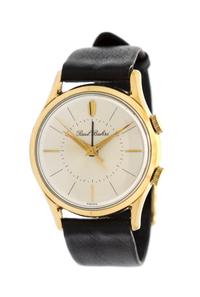 A Vintage Gold Plated Alarm Wristwatch, Paul Buhre,