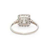 DIAMOND AND PLATINUM RING
