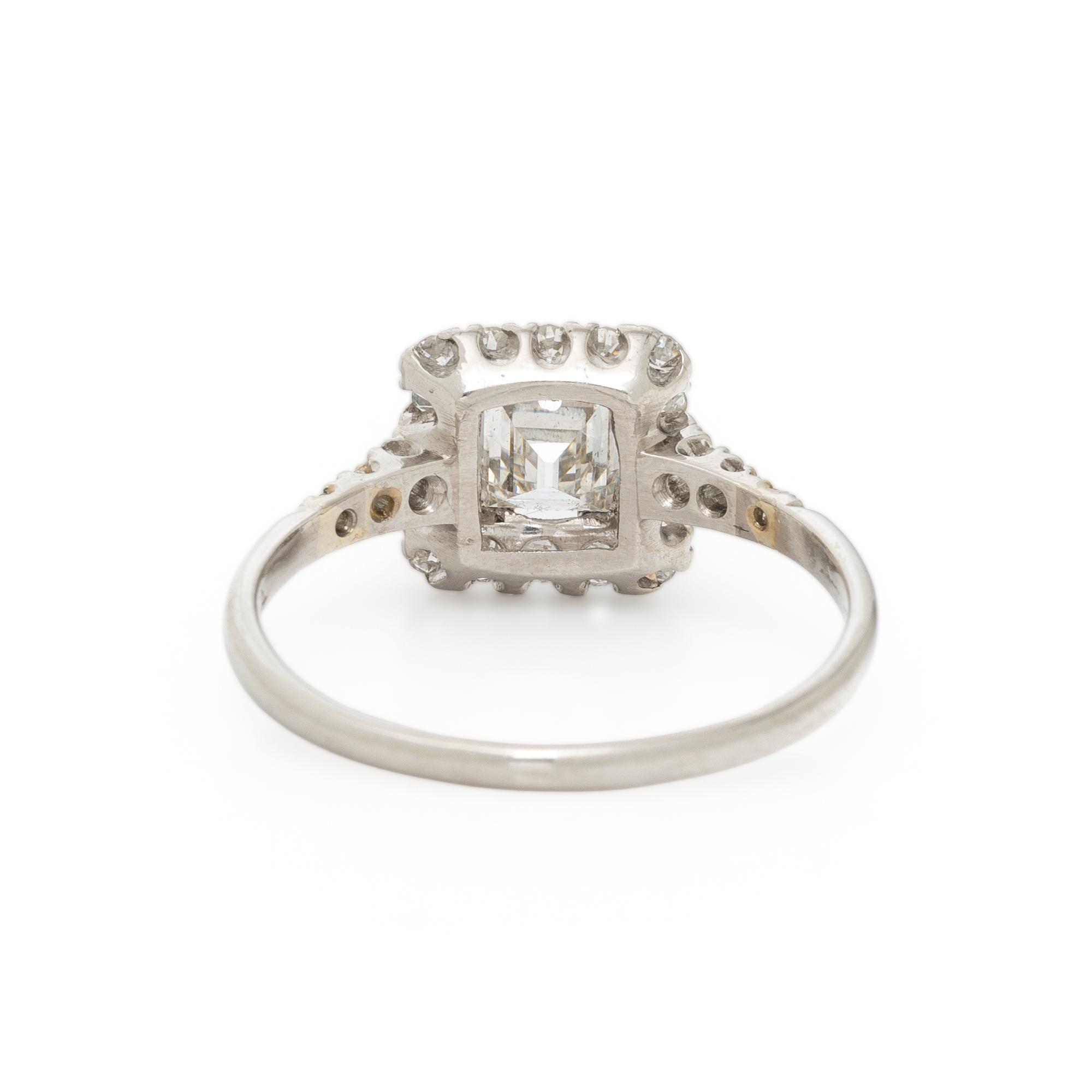 DIAMOND AND PLATINUM RING