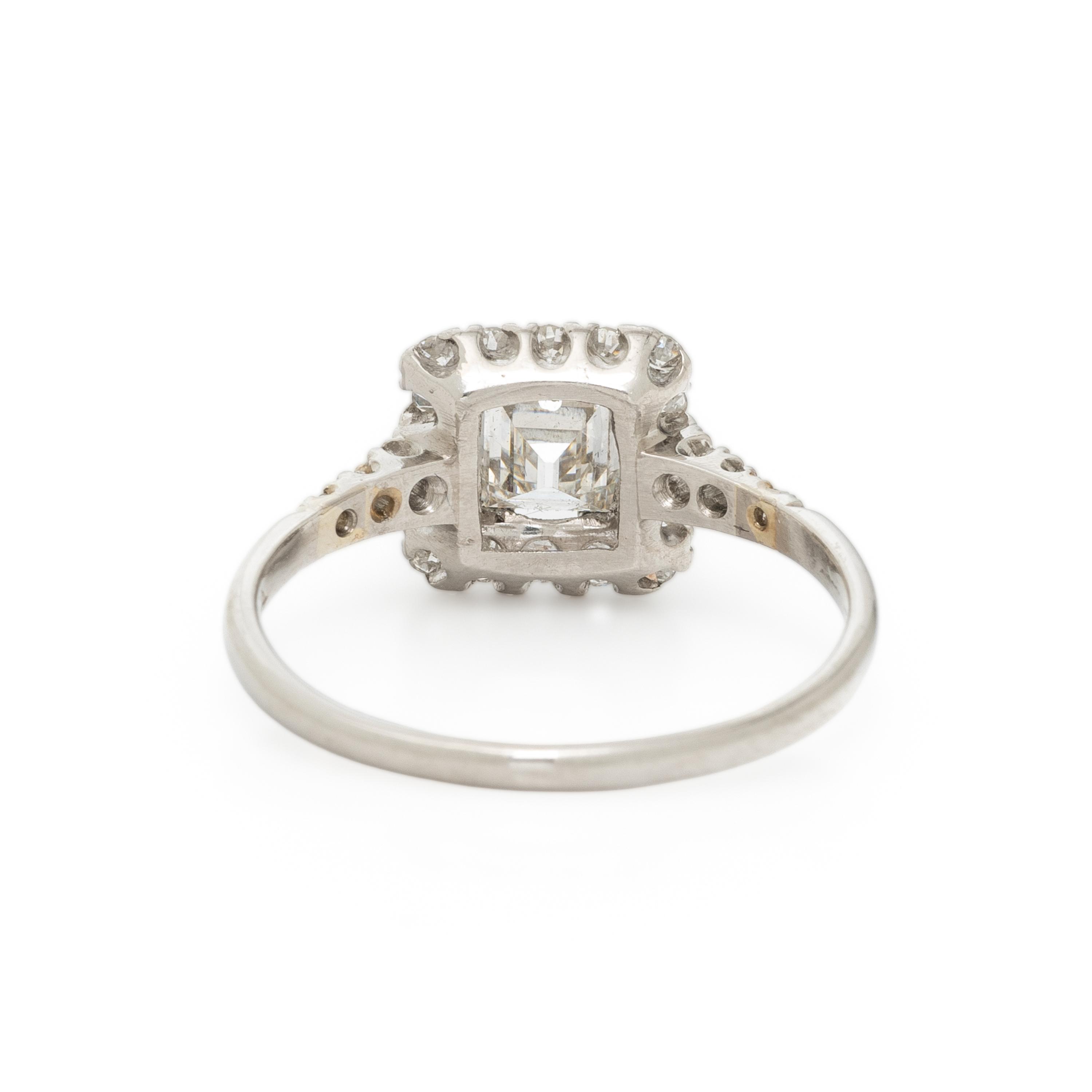 DIAMOND AND PLATINUM RING