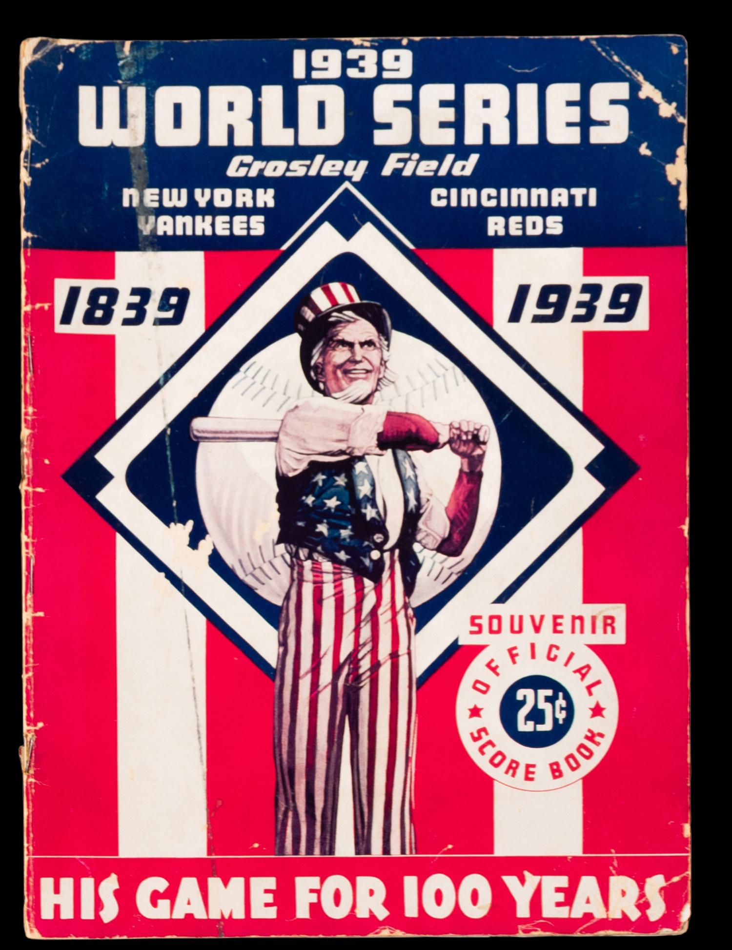 A 1939 New York Yankees vs. Cincinnati Reds World Series Program from Crosley Field