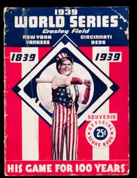 A 1939 New York Yankees vs. Cincinnati Reds World Series Program from Crosley Field