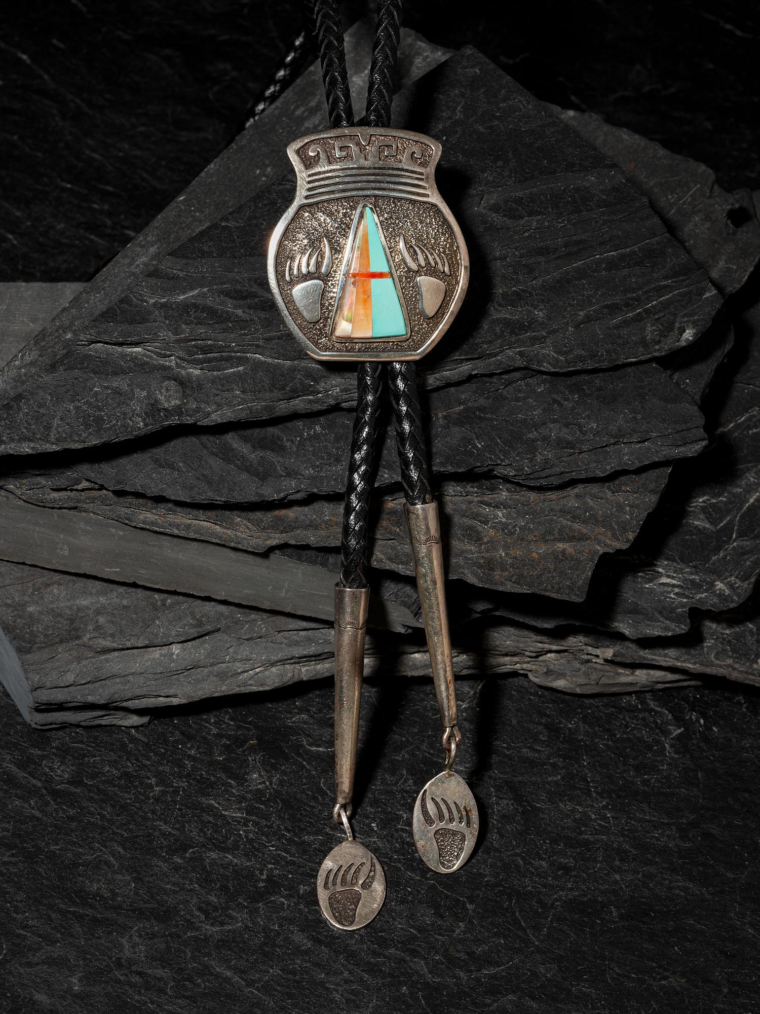 Silver Olla Bolo Tie