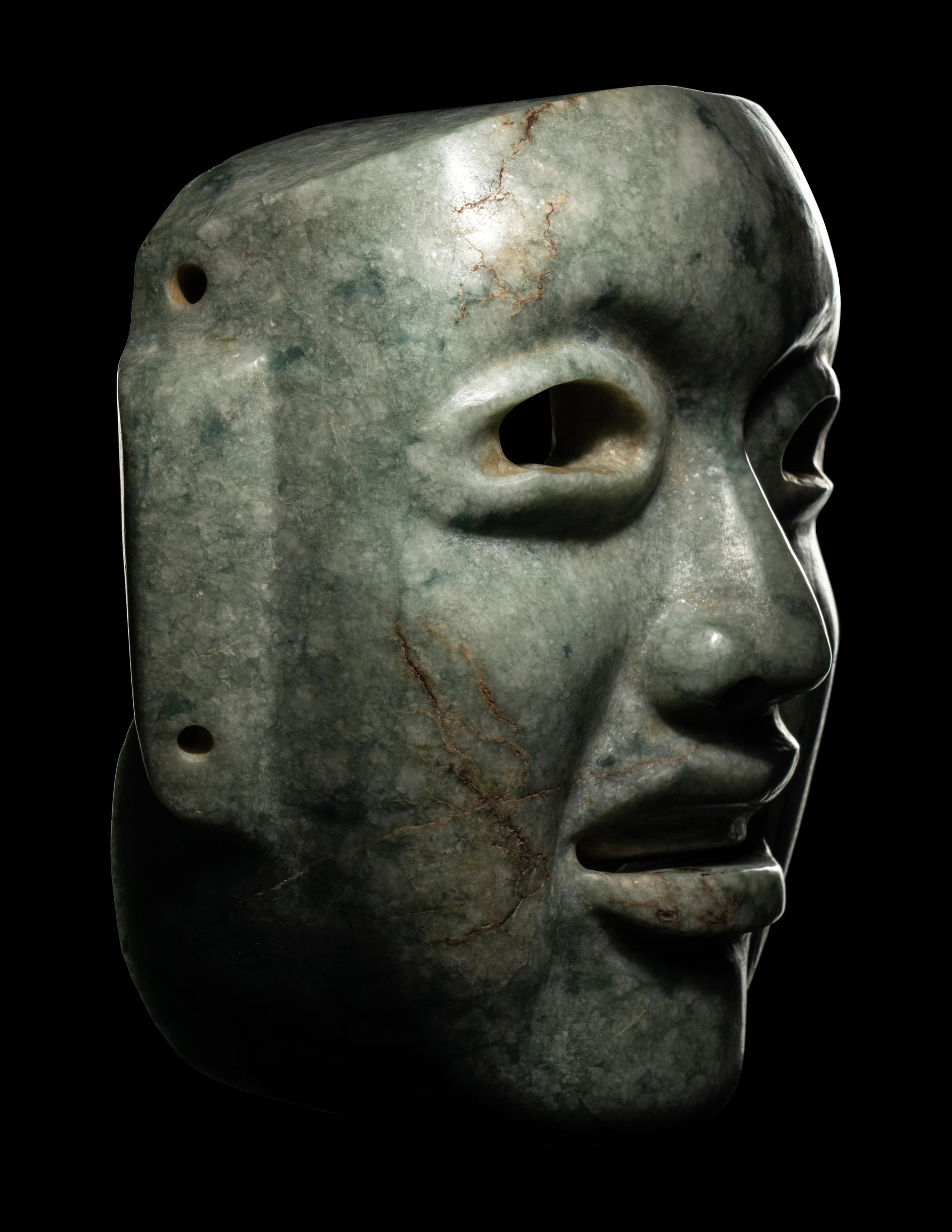 An Olmec Jade Mask
