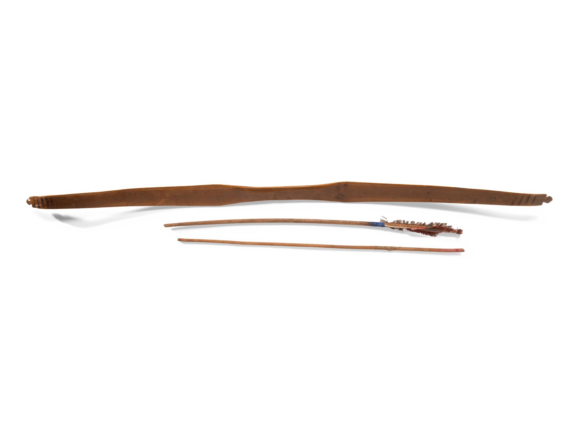 Pacific Northwest Recurve Bow, with Arrows