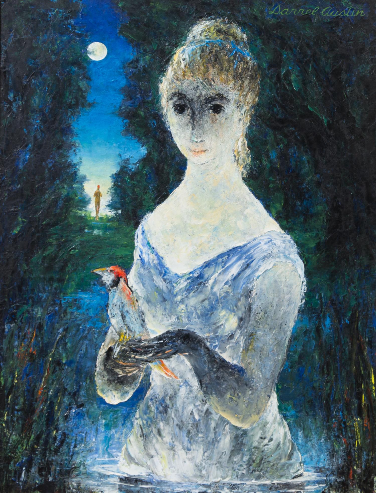 Darrel Austin, (Americann, 1907-1994), Nymph with Bird, 1965