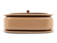 Gucci Beige Leather Handbag with Bamboo Handle