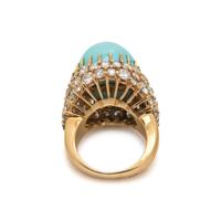 TURQUOISE AND DIAMOND RING