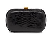 BOTTEGA VENETA, BLACK LIZARD CLUTCH